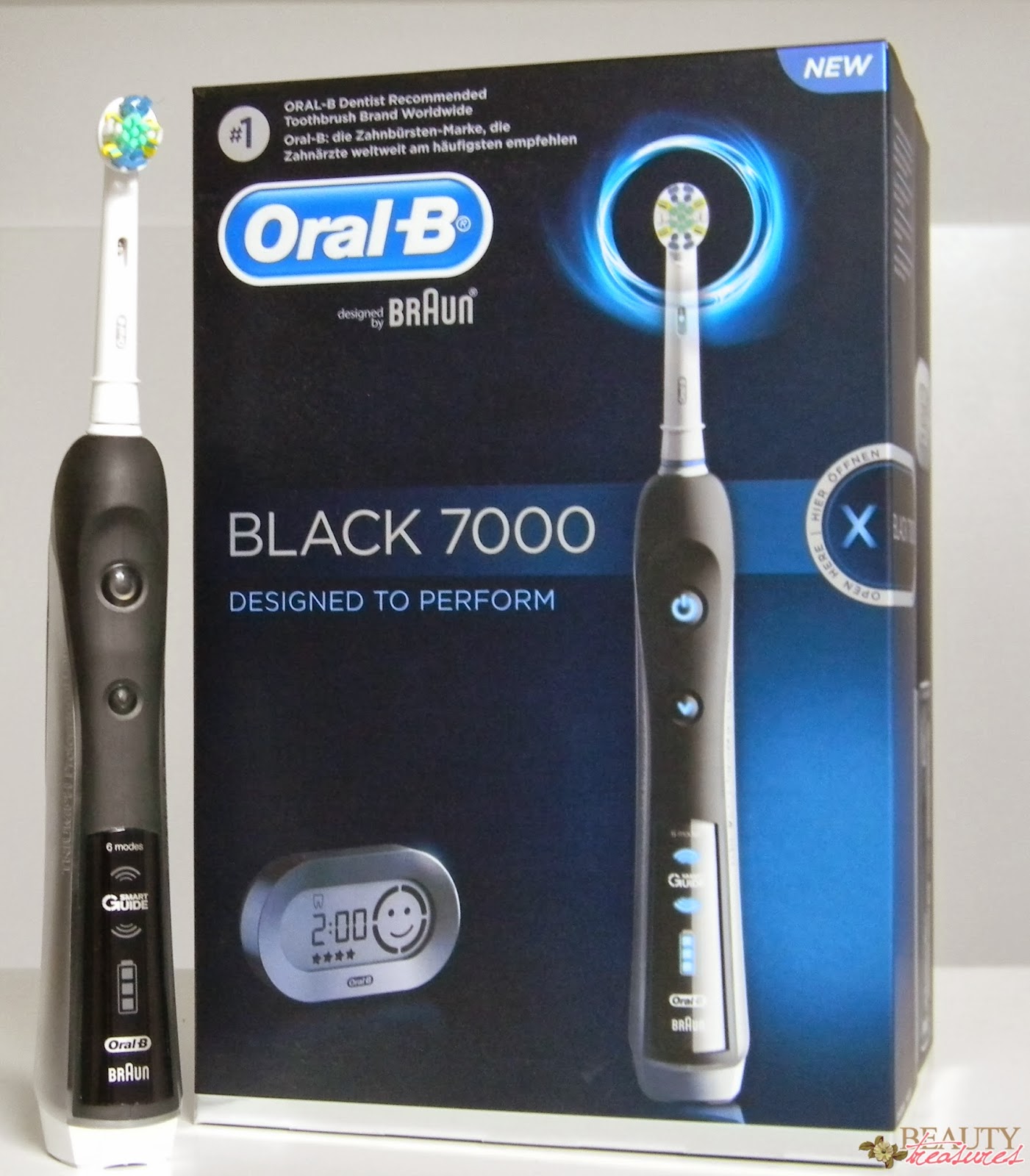 Oral b 5000 or 7000 Oral-B specializes in removing plaque stored near the gums, Oral-B stresses teeth whitening while the Oral-B gives the user tooth by tooth clean. Considering their costs, the Oral-B is definitely the most feature-rich brush handle of all the three, providing more options for a thorough mouth clean in comparison to others.